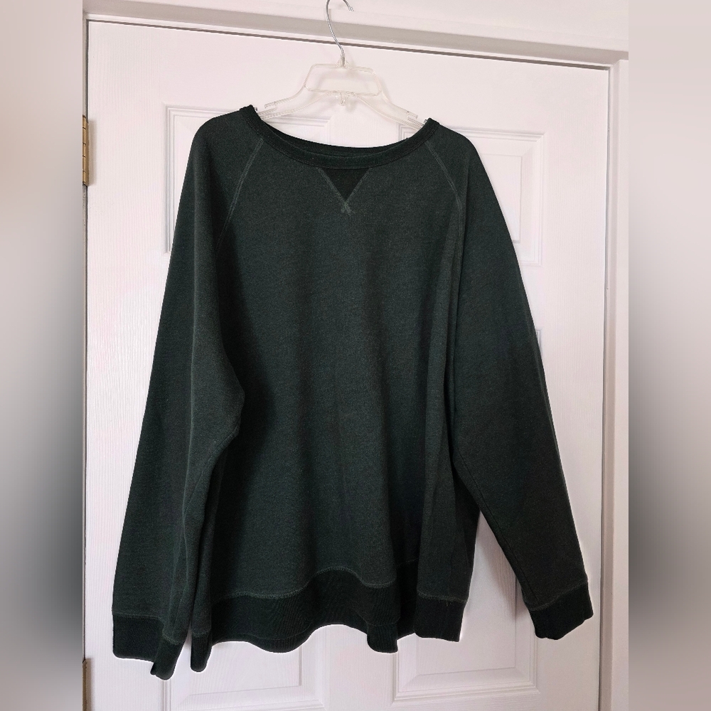 Faded Glory Dark Green Pullover Sweatshirt Mens Size 3X 54-56